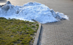 remove snow from concrete