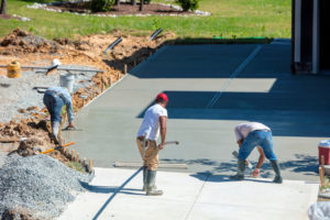 concrete driveway