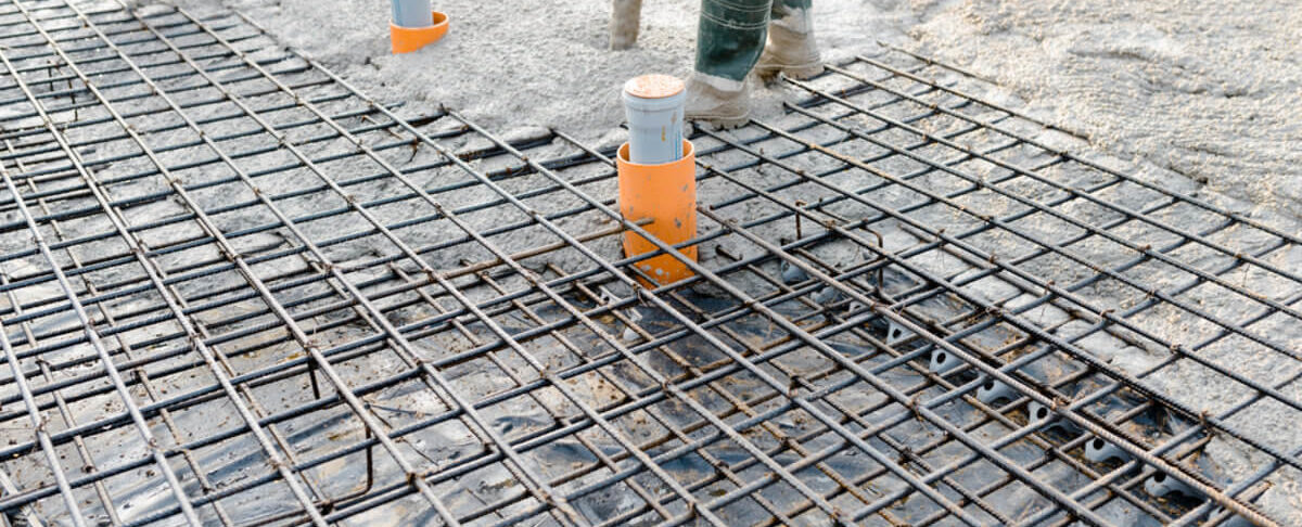 level the ground for a concrete slab