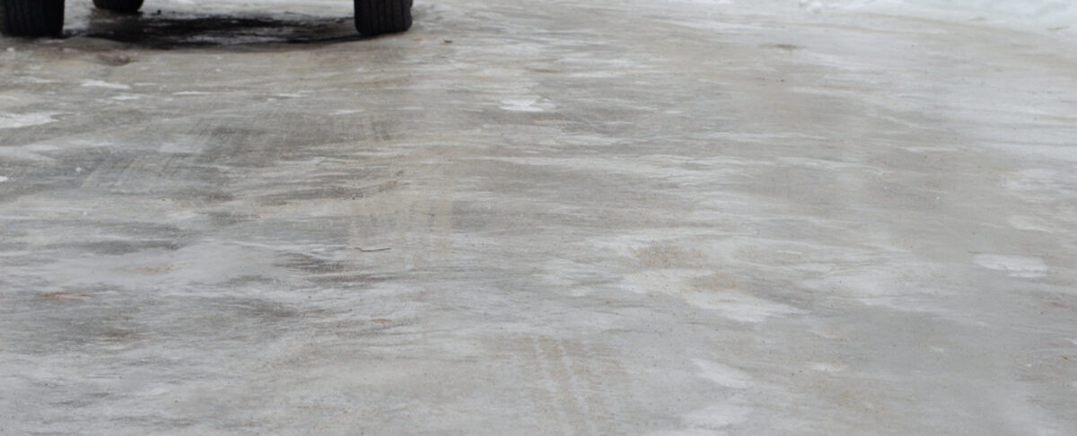 winterized concrete driveway