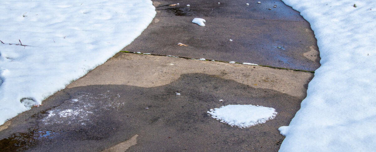 concrete driveway