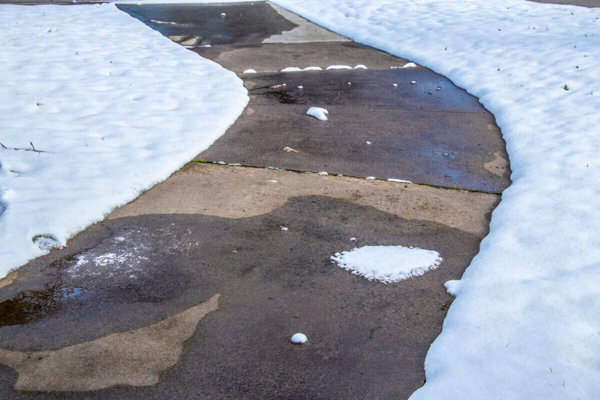 concrete driveway