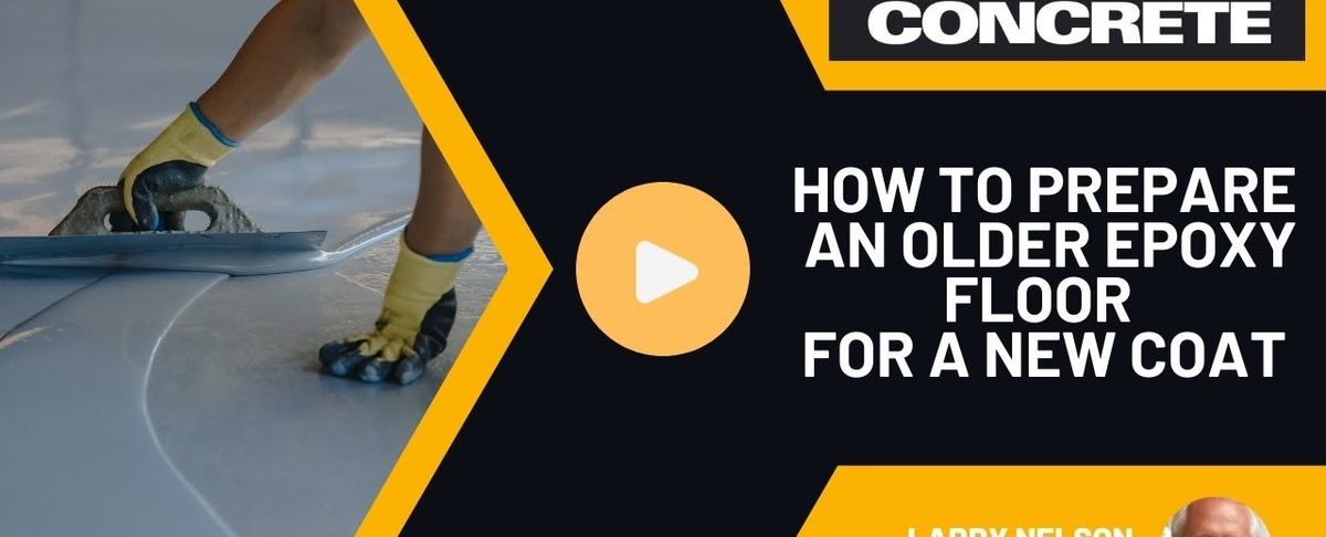 How to Prepare an Older Epoxy Floor for a New Coat