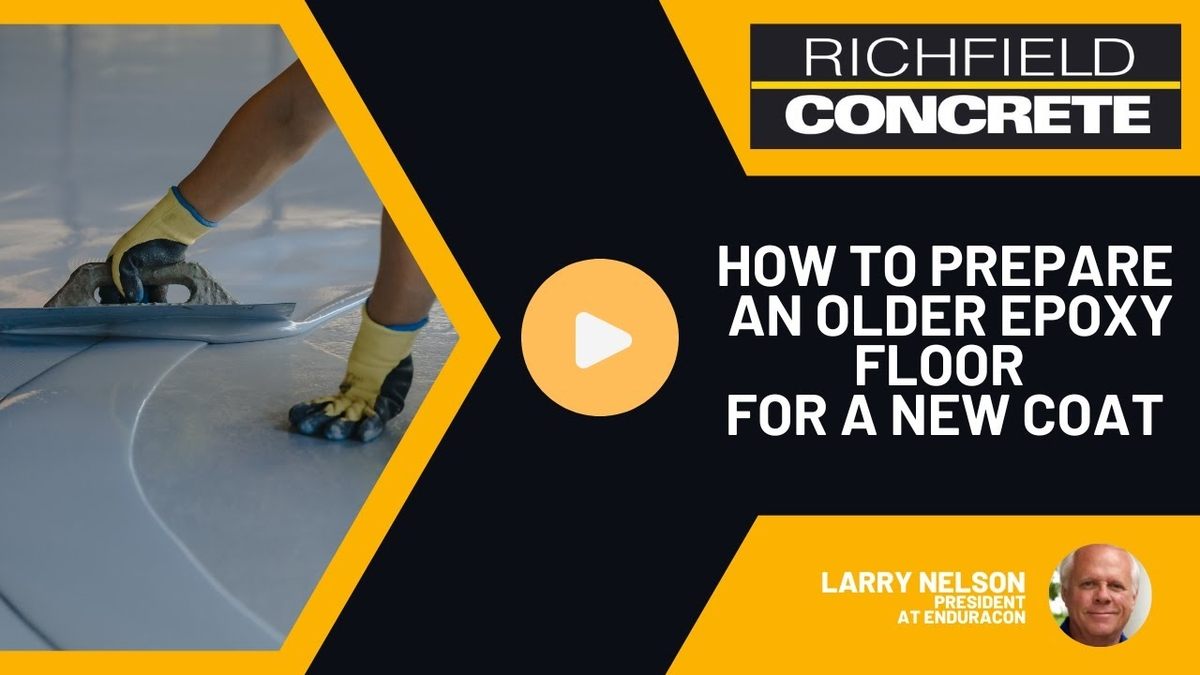 How to Prepare an Older Epoxy Floor for a New Coat
